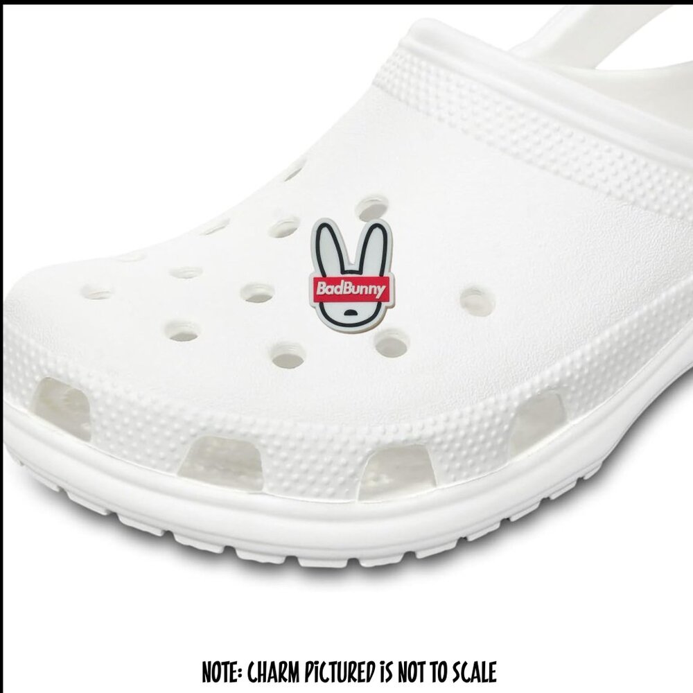 Bad Bunny Croc Charm Supreme Style Logo NWOT